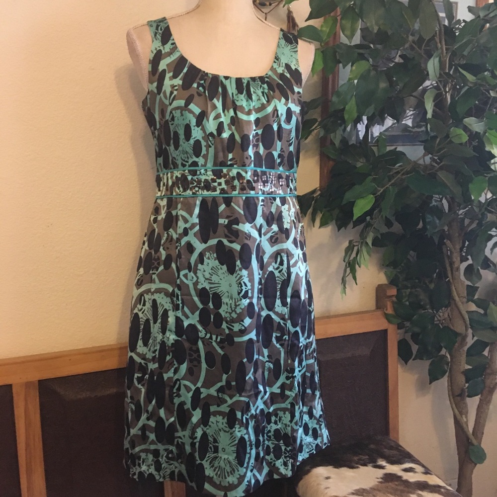 Rebecca Taylor 100% silk sequin detail dress